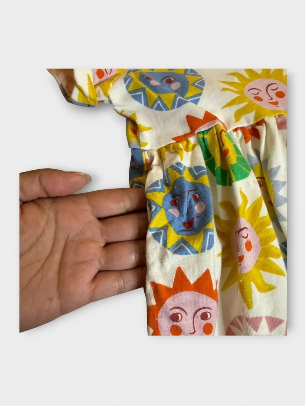 Mini Boden Colorful Sun Pattern Jersey Dress